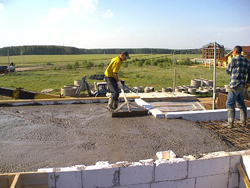 Заливка бетоном